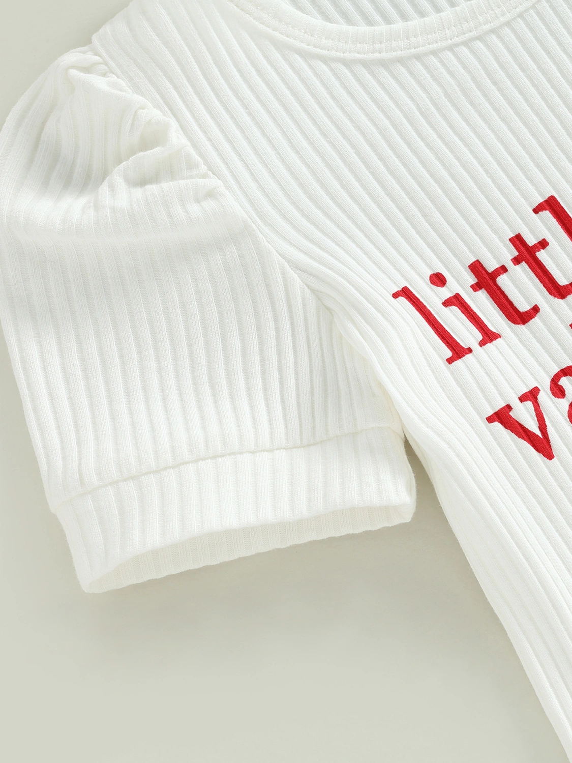 Valentine's Day Baby Clothes Set Letter Heart T-Shirts Pants Headband