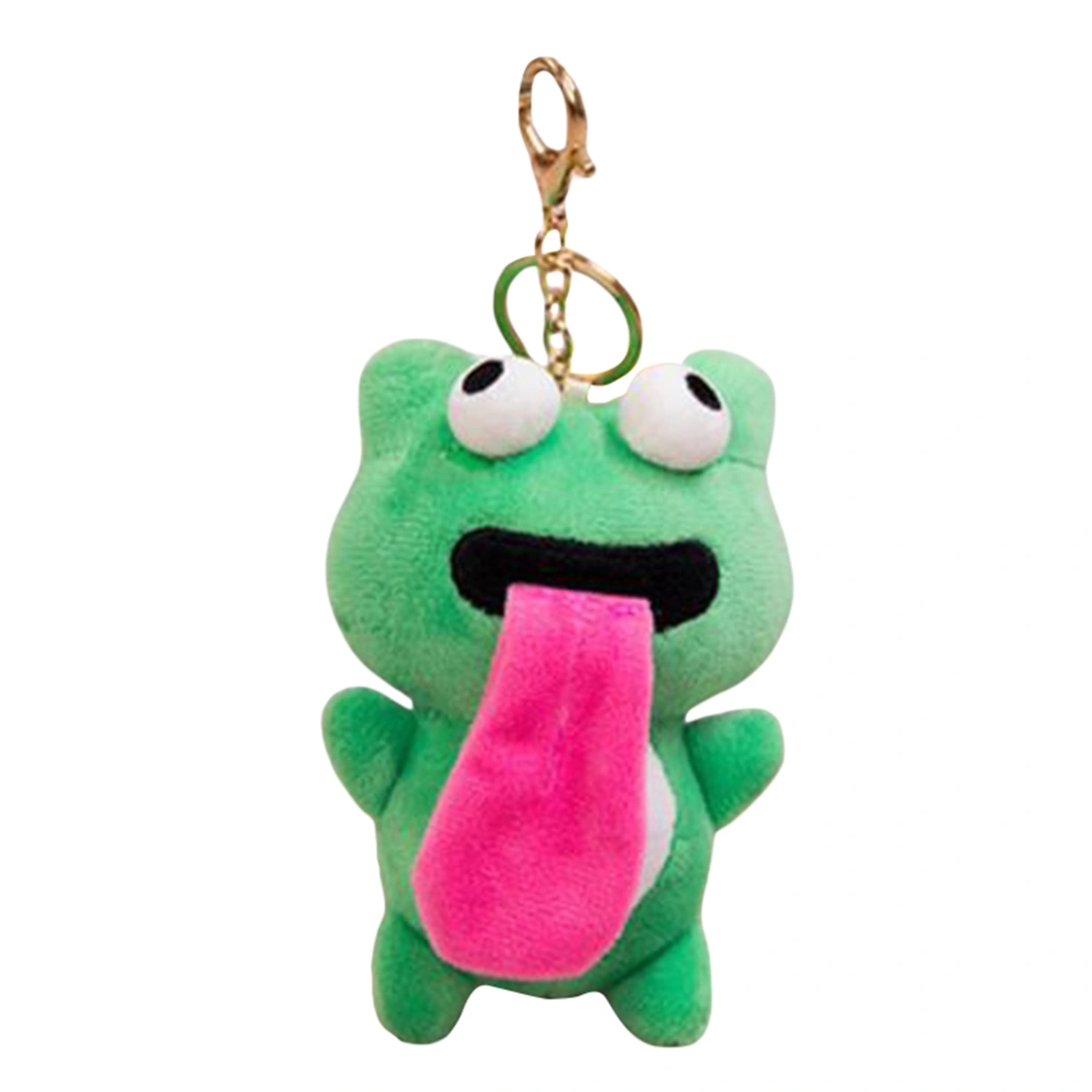 Plush Magnetic Frog Keychain Cute Stuffed Animal Key Ring Purse Charms