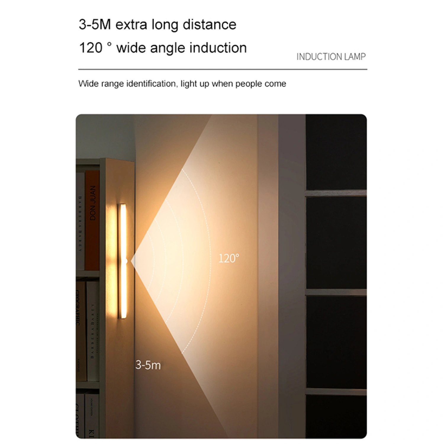 LED Closet Light Motion Sensor, Human Body Induction Wireless Light