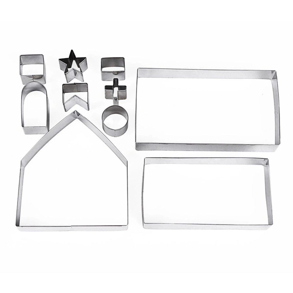 Gingerbread House Cookie Cutter Set, Christmas Biscuit Baking Tool