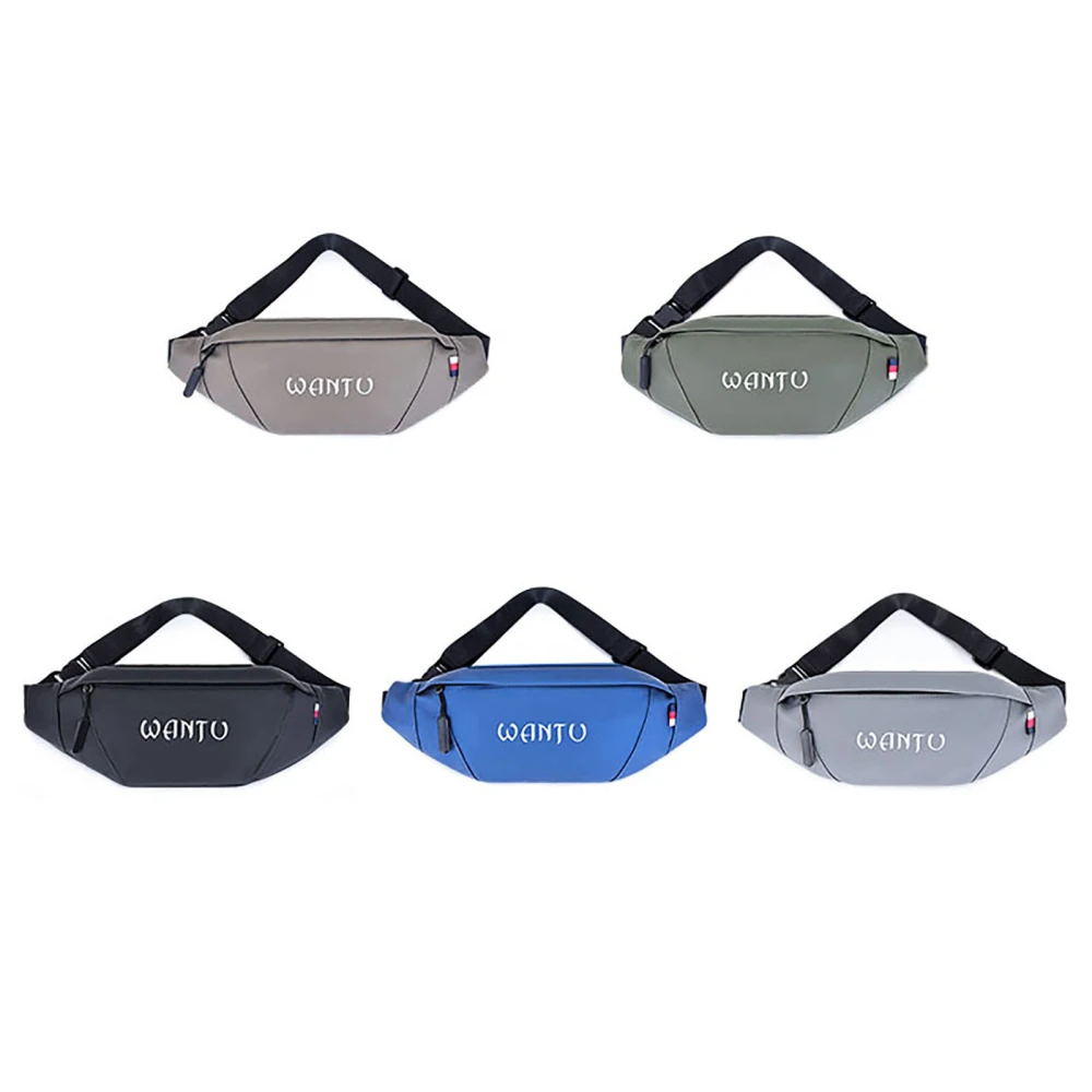 Men Fanny Pack Letter Print Large Capacity Waist Hip Bum Bag