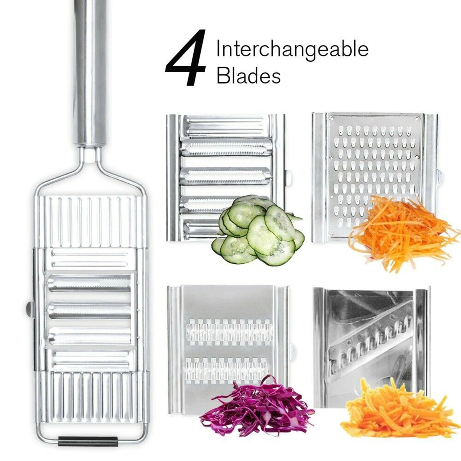 Shredder Slicer Kit, Stainless Steel Grater Cutter Slicing Tools