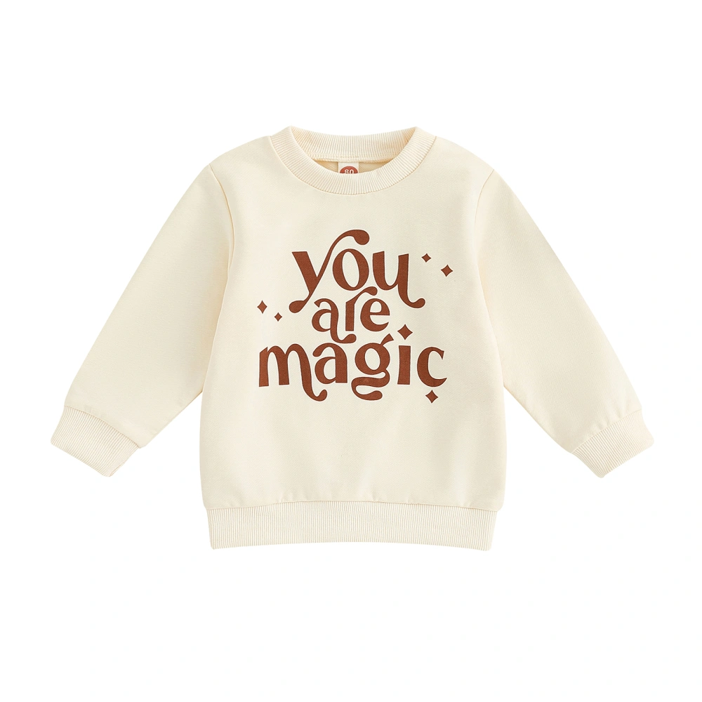 Toddler Baby Halloween Sweatshirt Letter Print Long Sleeve Pullover