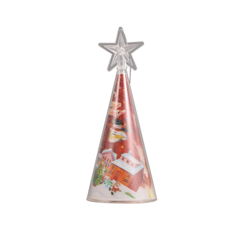 Christmas Tree Light with Five-pointed Star Flashing Decoration