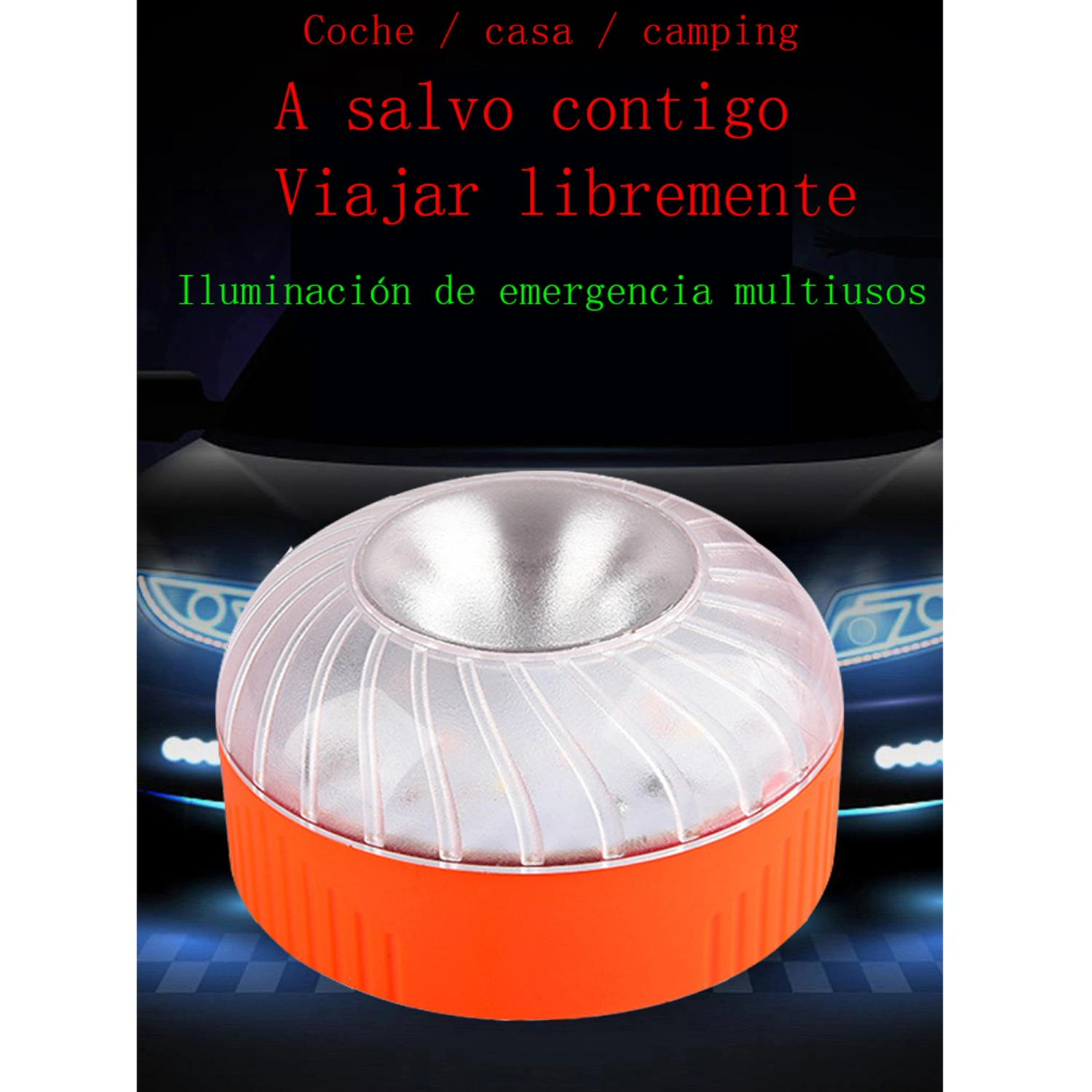 Car LED Emergency Light, Traffic Safety Warning Light with Magnets