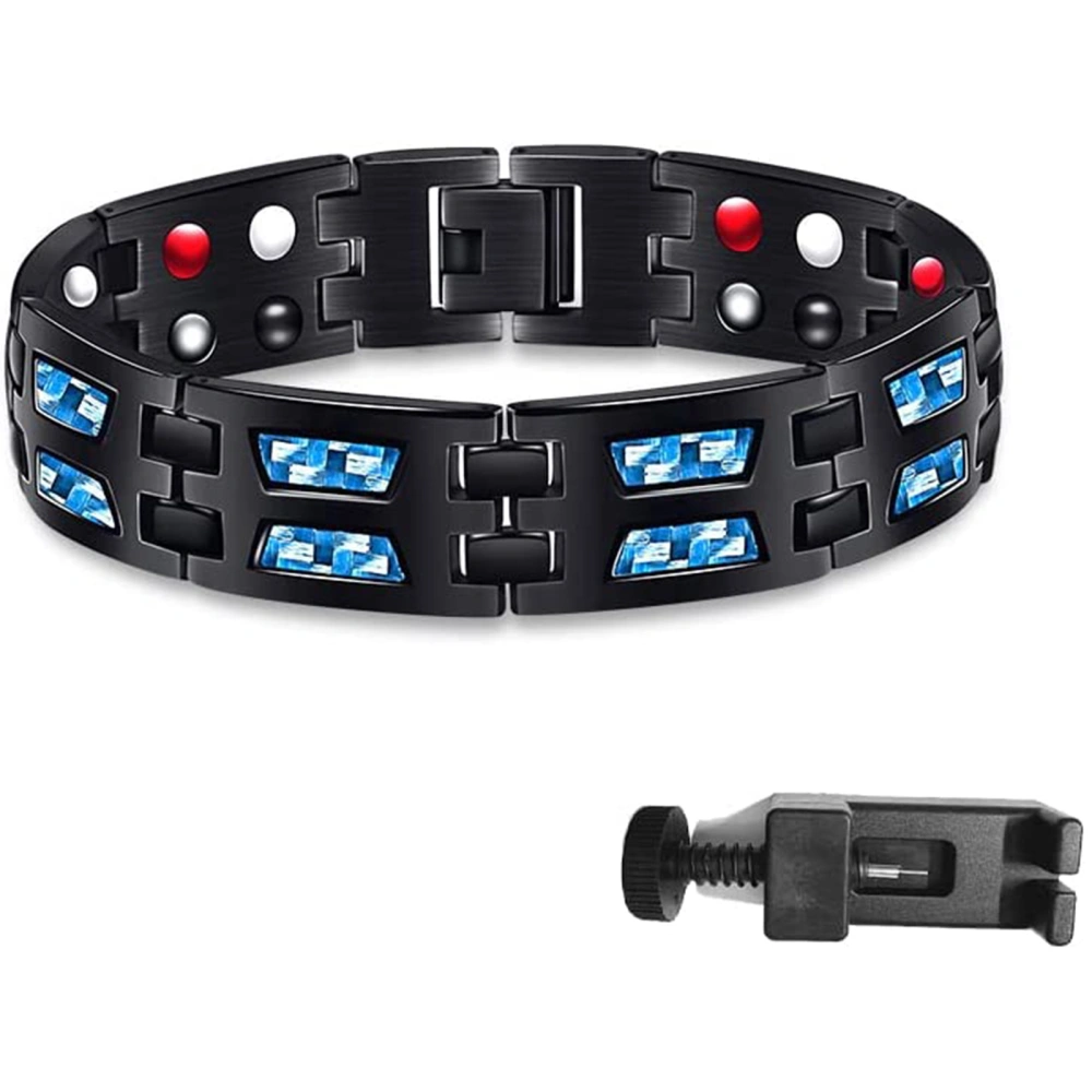 Men Magnetic Therapy Bracelet, Male Carbon Fiber Chain Bracelet