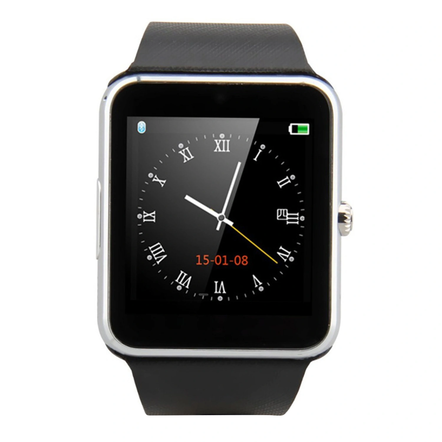 Black Silver Multifunctional Bluetooth Smart Watch for Android