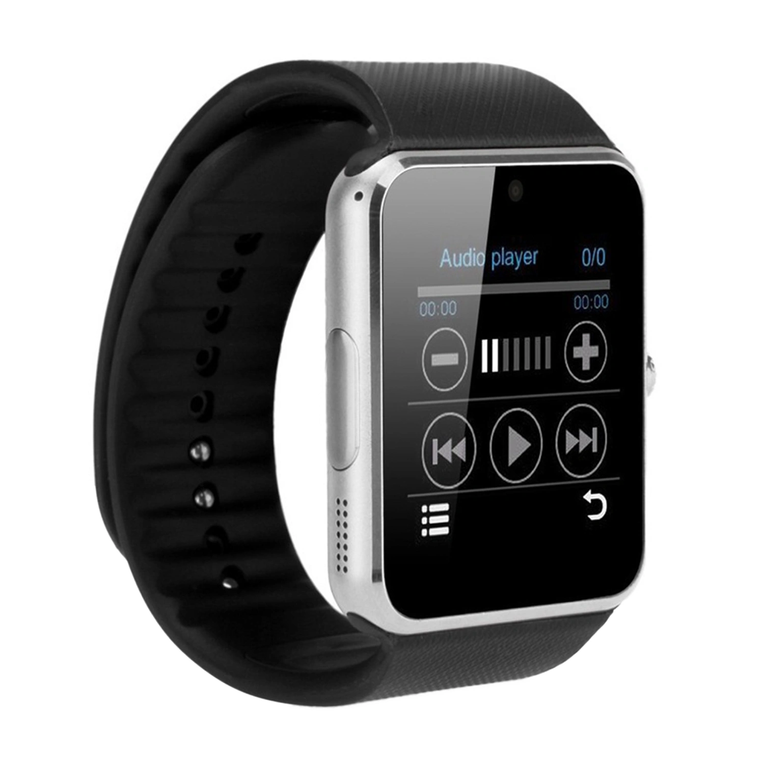 Black Silver Multifunctional Bluetooth Smart Watch for Android
