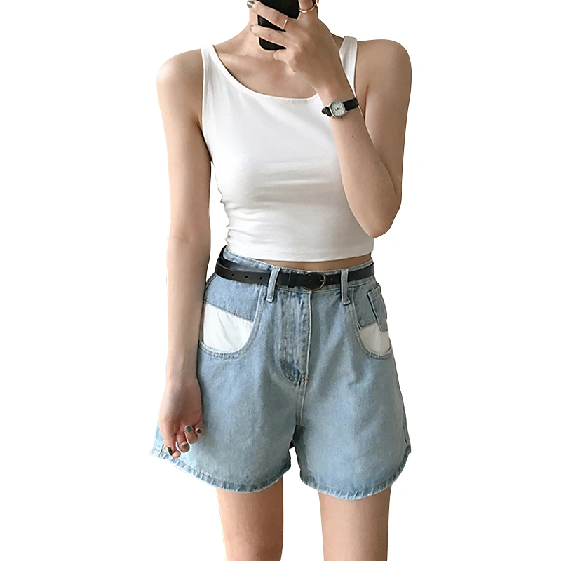 Women Summer Basic Camisole, Solid Color Sleeveless Clothing Tops