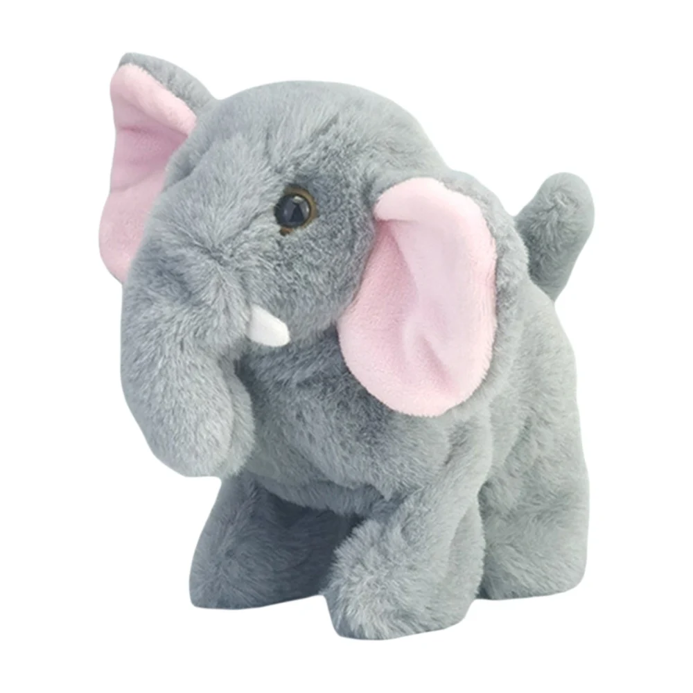 Electronic Elephant Toy, Walking Stuffed Animal Doll for Kids