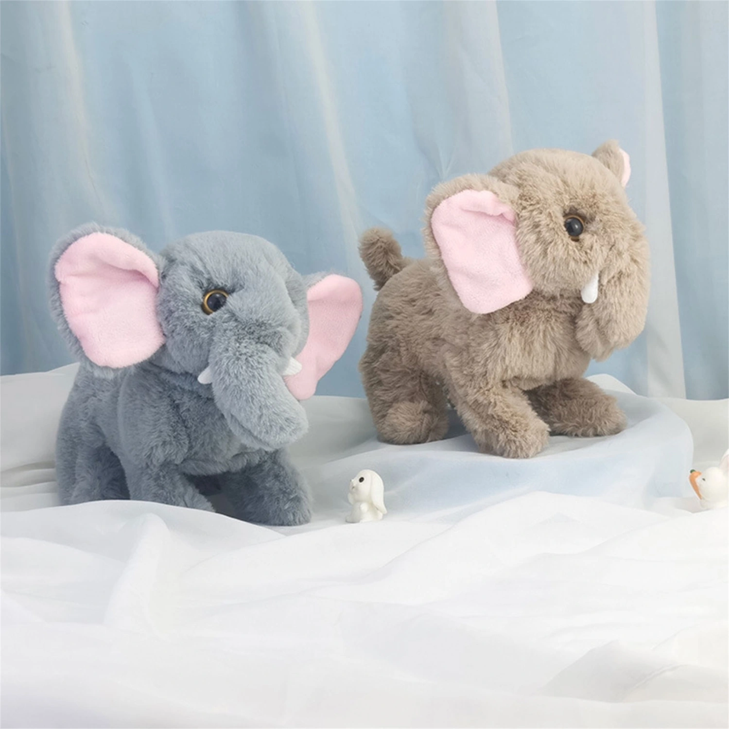Electronic Elephant Toy, Walking Stuffed Animal Doll for Kids