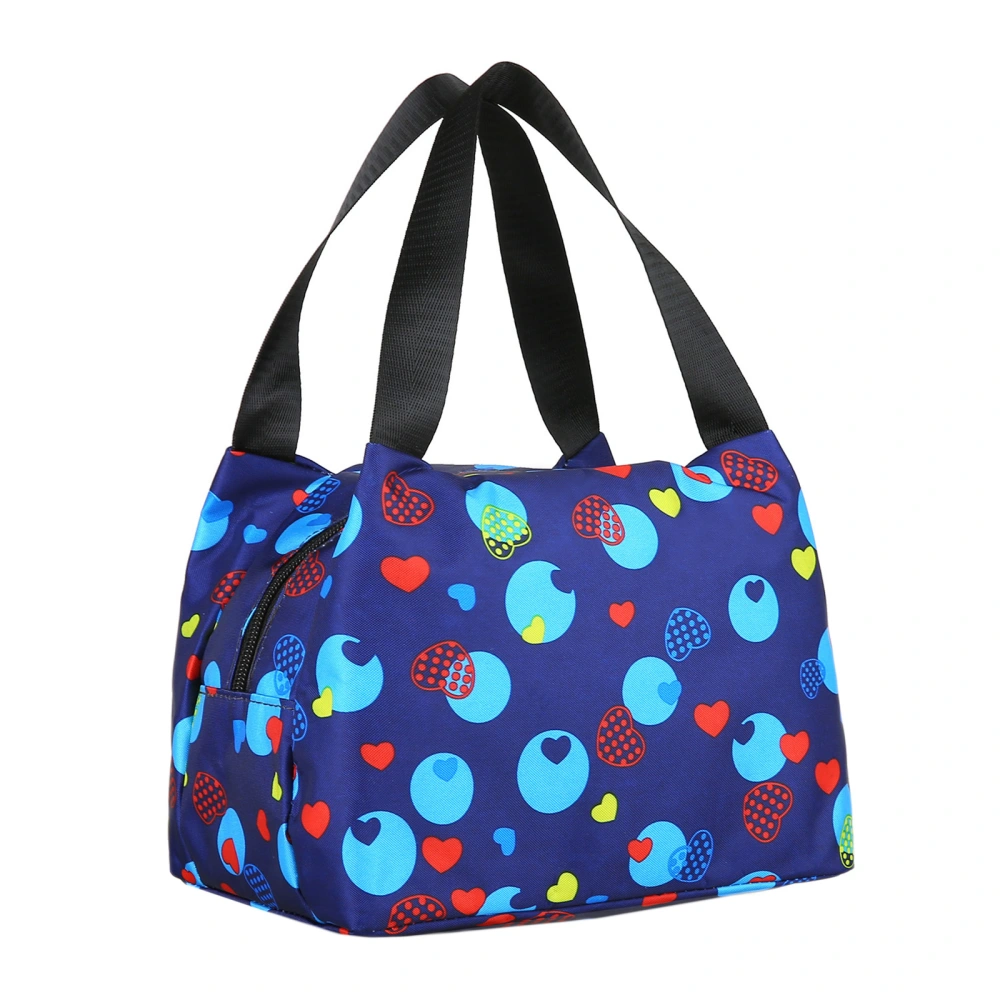 Universal Insulated Lunch Bag, Print Zipper Food Pack Picnic Handbag