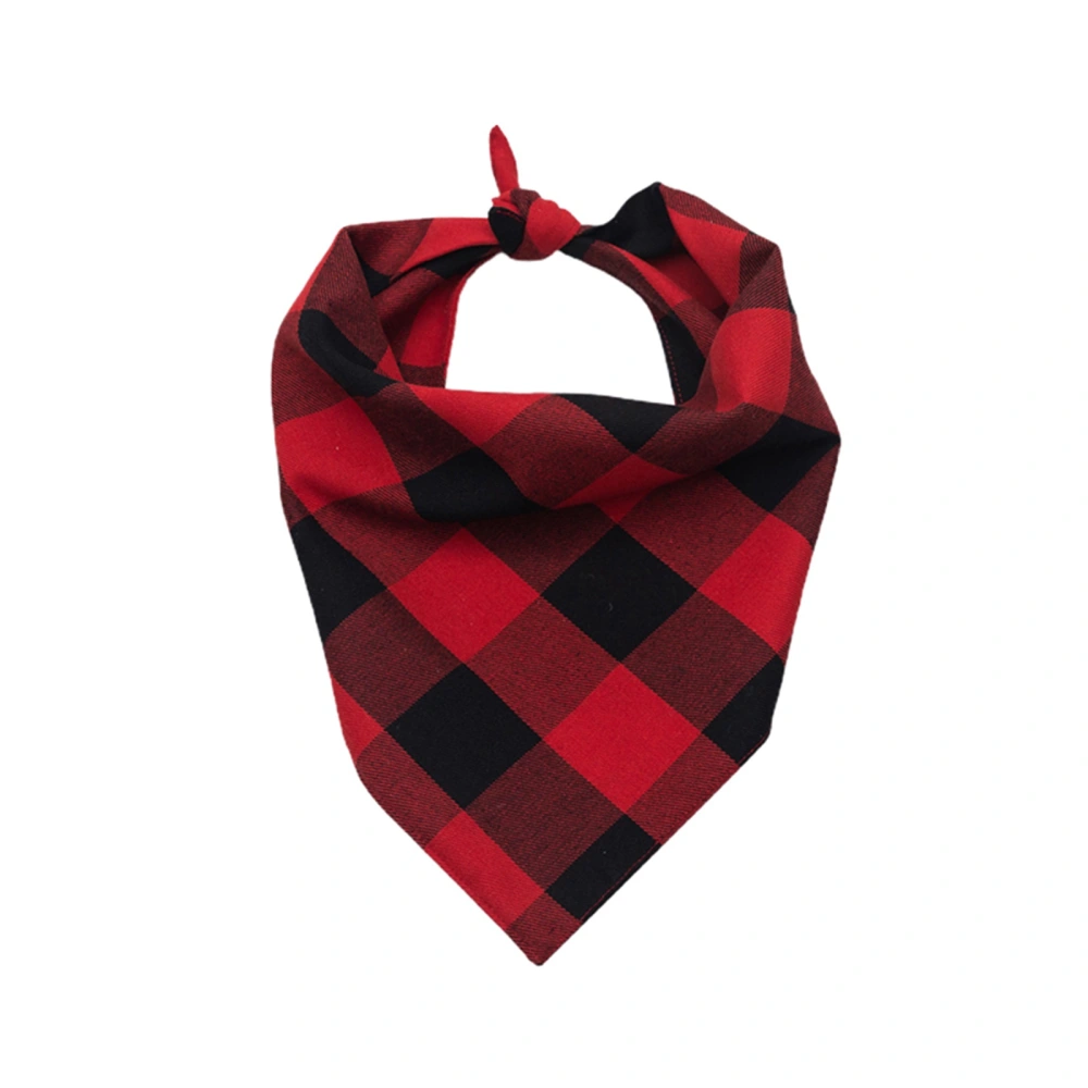 Pet Bandanas, Plaid Printed Pattern Triangle Bib Accessories for Dogs