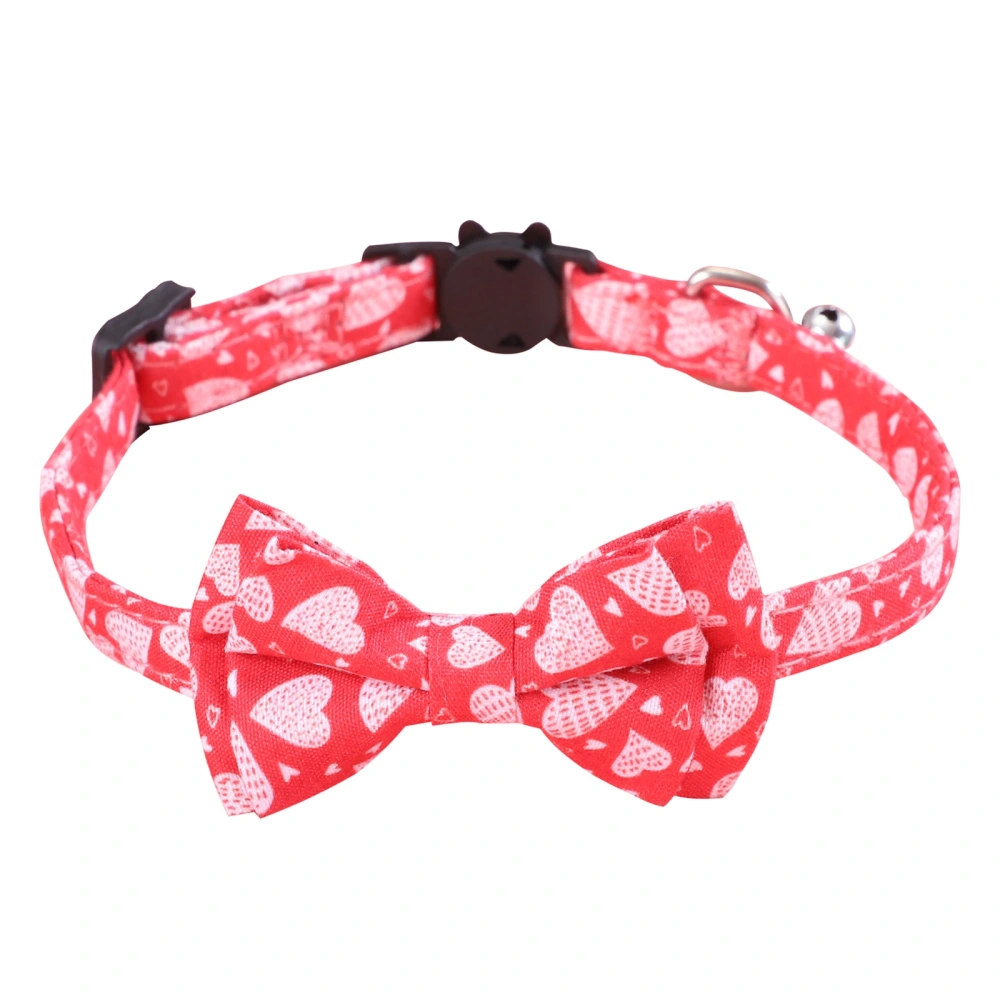 Heart Printed Dog Collars, Luxury Adorable Dog Cat Pet Puppy Soft