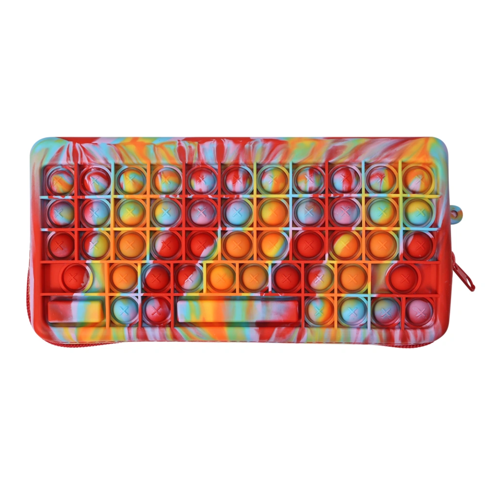 Decompression Pencil Case, Tie-dye Rectangle Zipper Pen Bag Press Toy