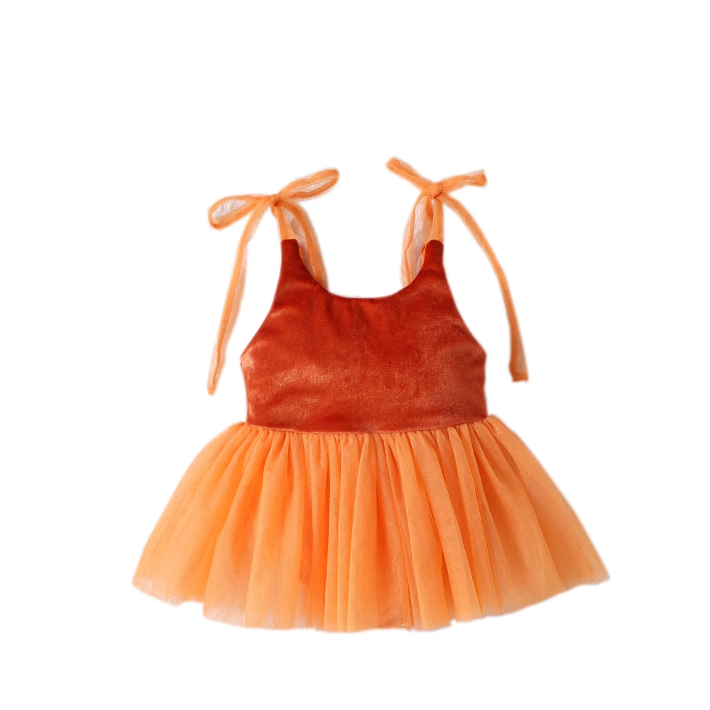 Infant Girl Rompers Dress Layered Tulle Tutu Skirt Hem Cami Jumpsuits