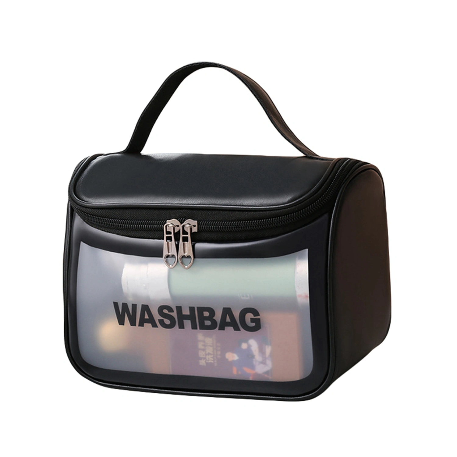 Clear Makeup Bag for Women, Travel Transparent Cosmetic Storage Case