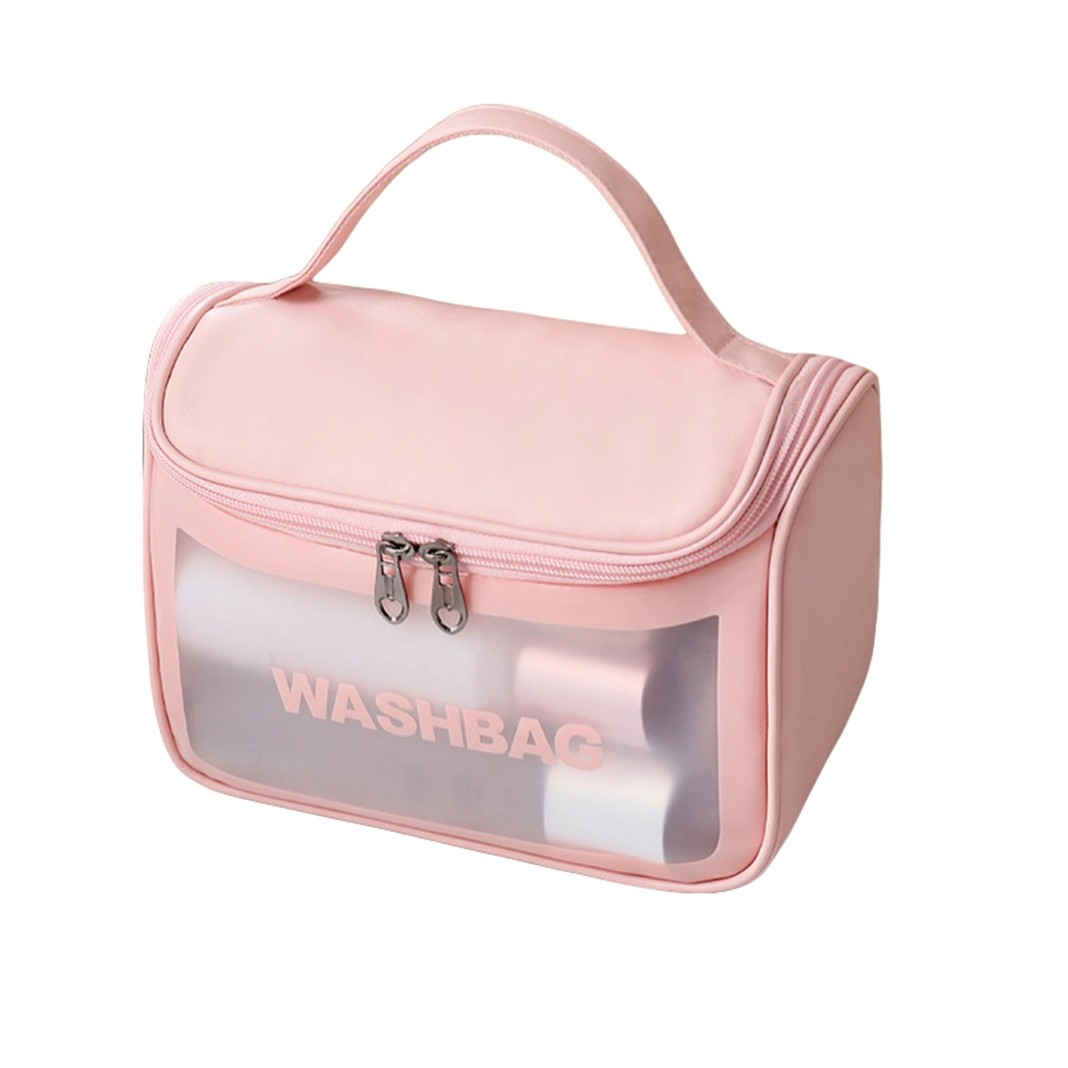Clear Makeup Bag for Women, Travel Transparent Cosmetic Storage Case