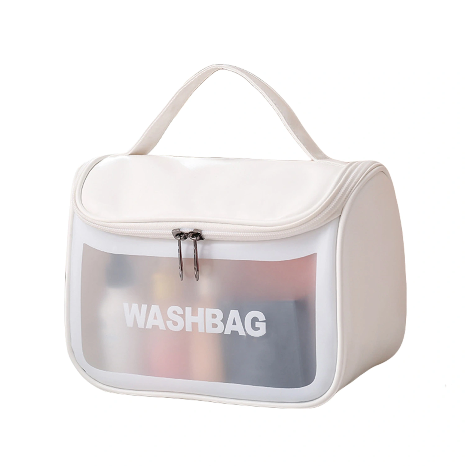 Clear Makeup Bag for Women, Travel Transparent Cosmetic Storage Case