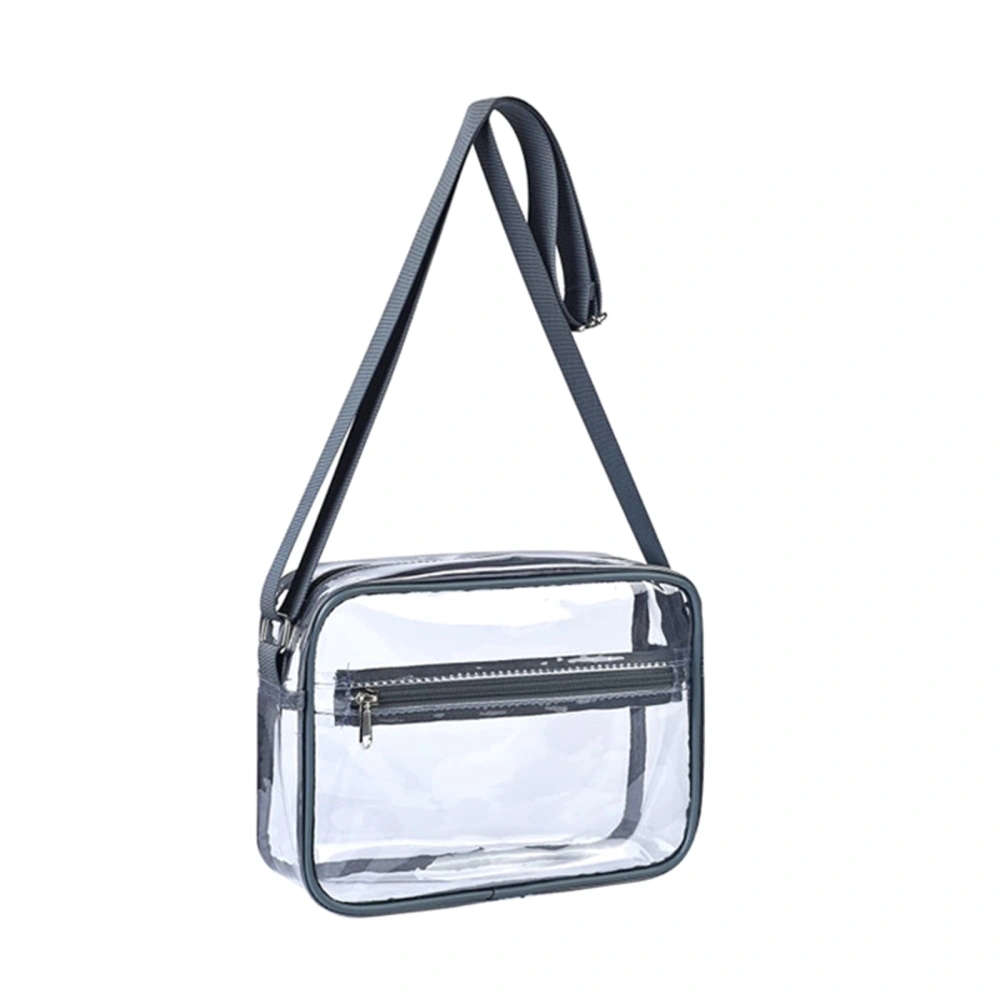 Clear Bag Stadium Approved, Crossbody Bag with Zipper Closure