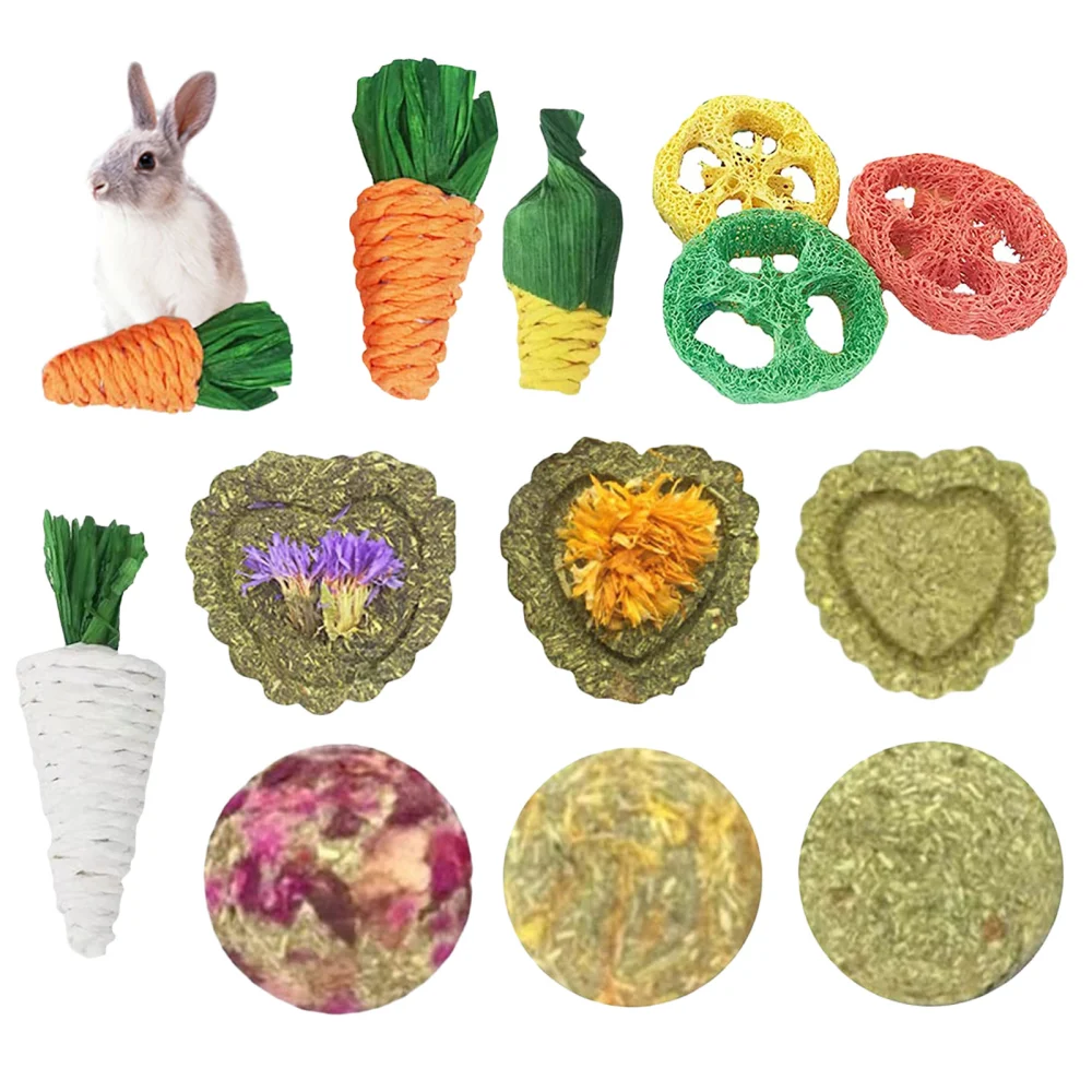 Rabbit Chew Toys, Chew Treats and Balls for Rabbit, Bunny, Chinchilla