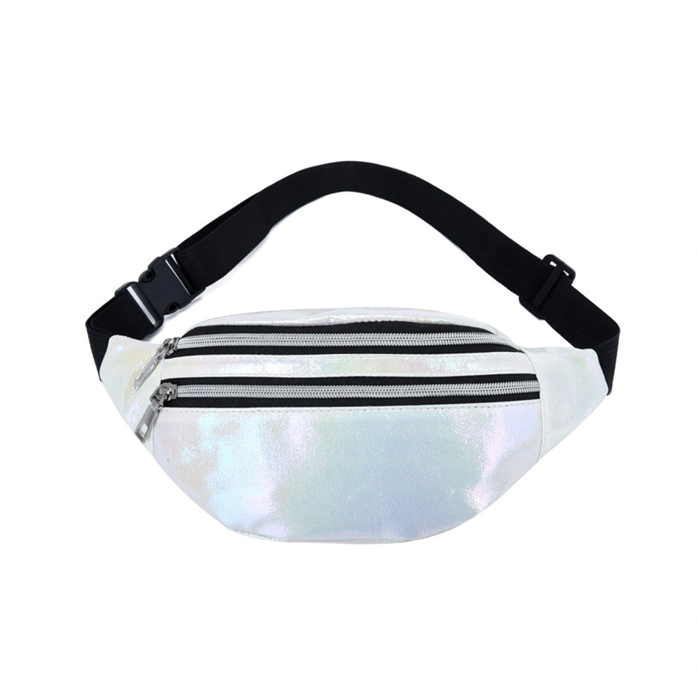 Women Men Waist Bag, Adjustable Pearl Lustre Crossbody Fanny Pack