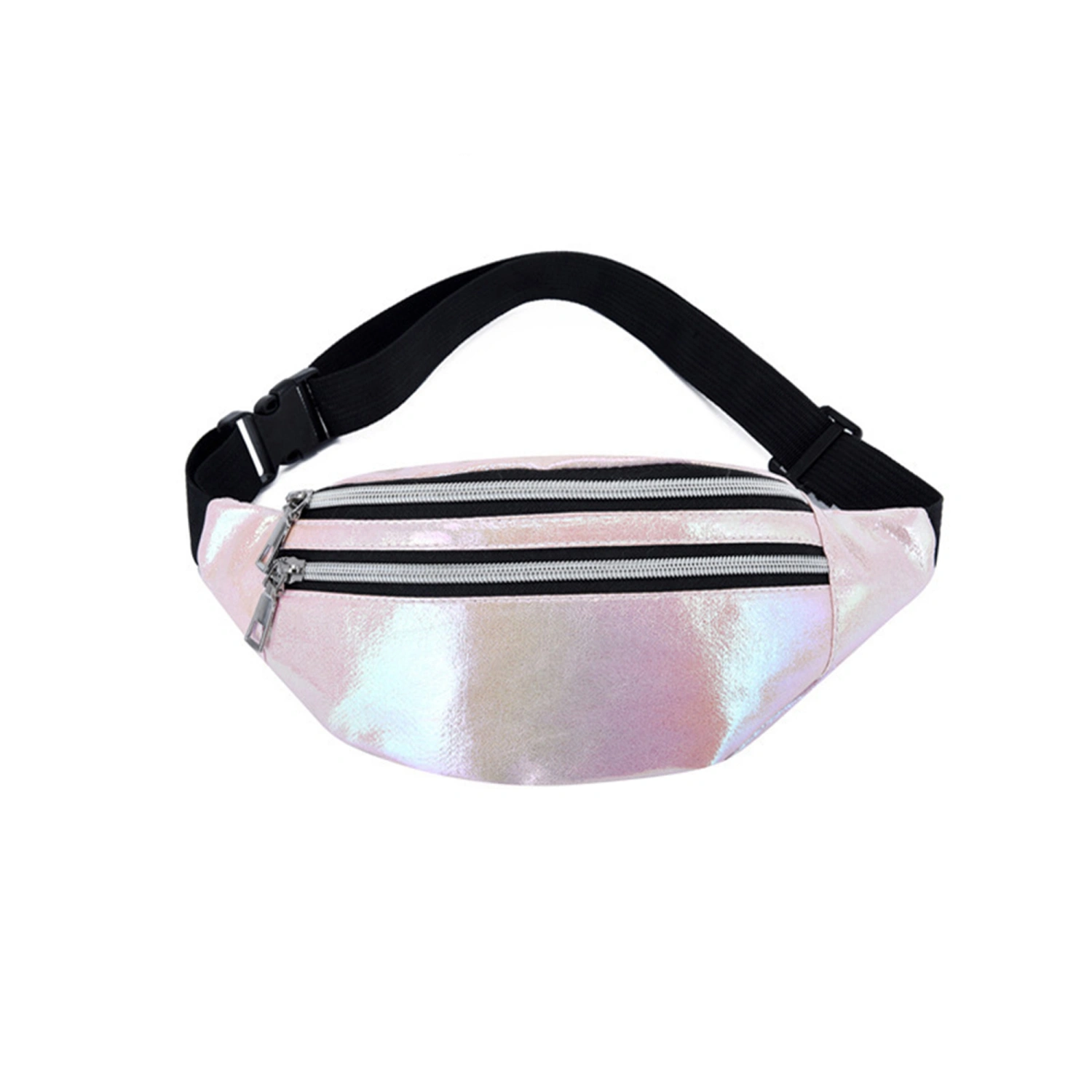 Women Men Waist Bag, Adjustable Pearl Lustre Crossbody Fanny Pack