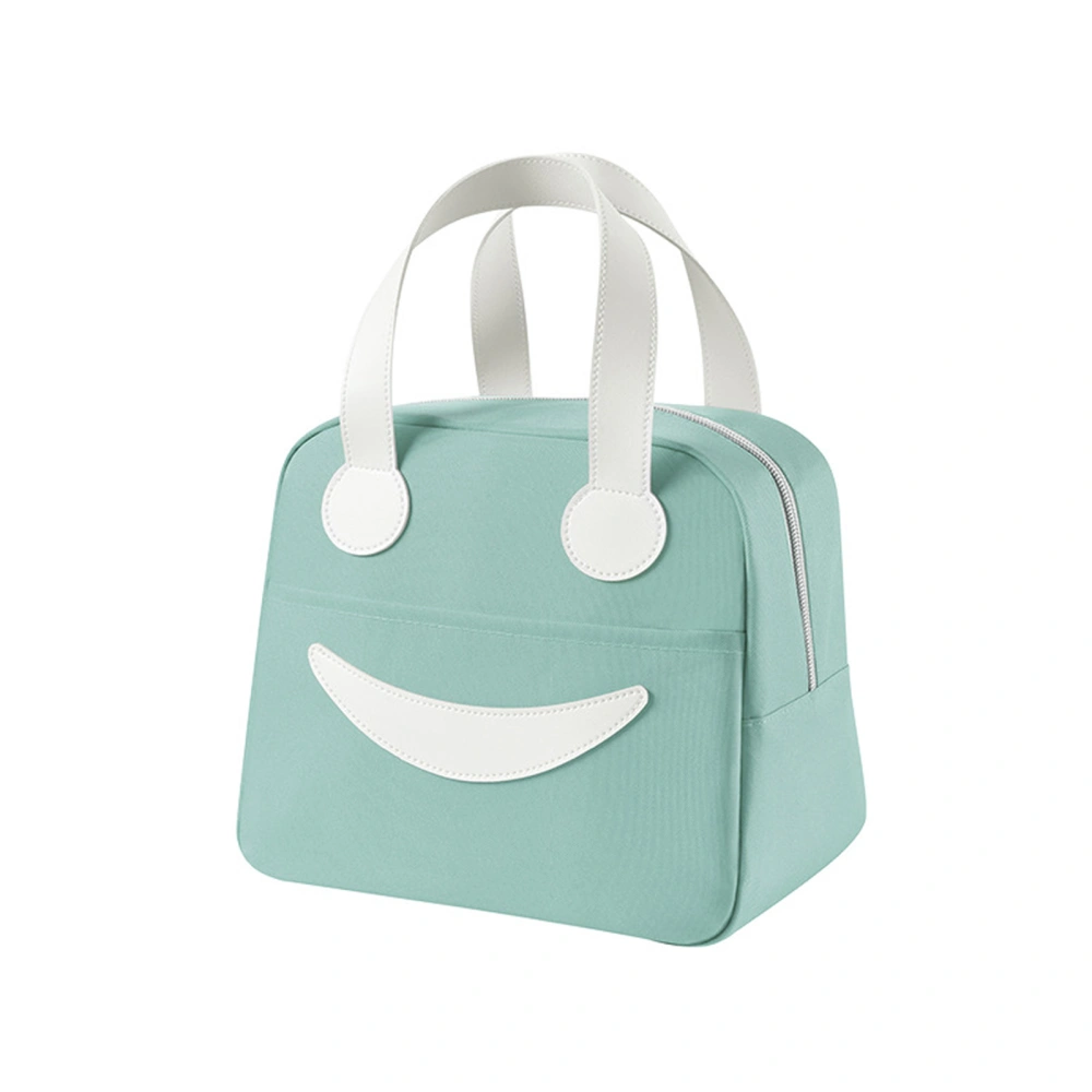 Insulated Tote Bag, Reusable Waterproof Smiling Face Lunch Bag