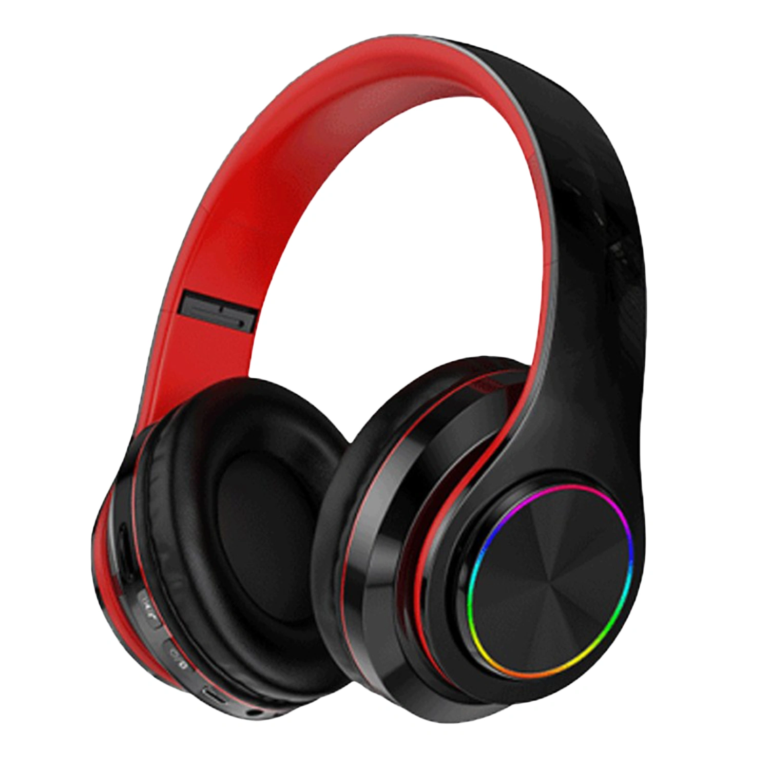 Wireless 5.1 Bluetooth Headphone, RGB Light Foldable Over-Head Headset