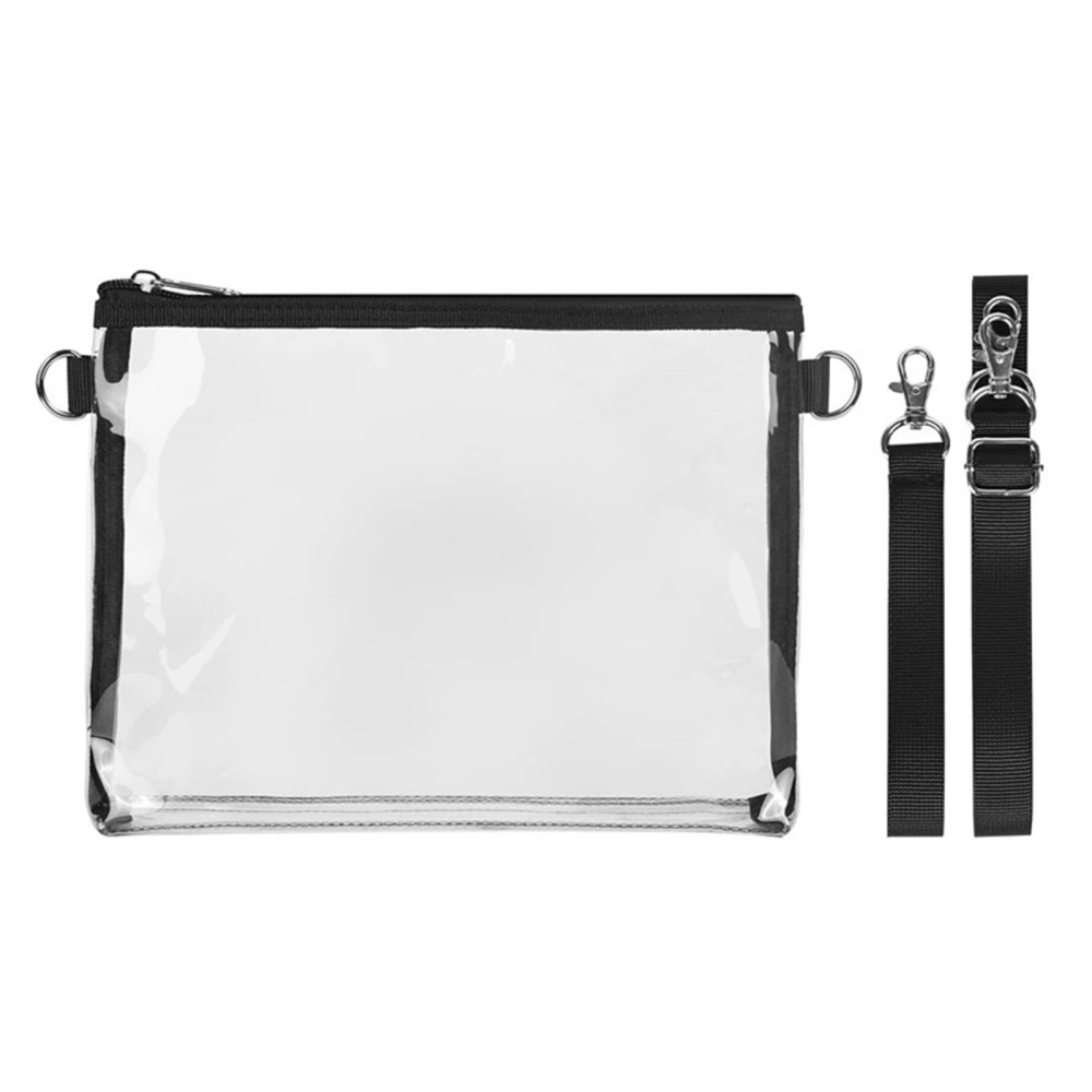 Women PVC Clear Crossbody Bag Messenger Bag with Adjustable Straps