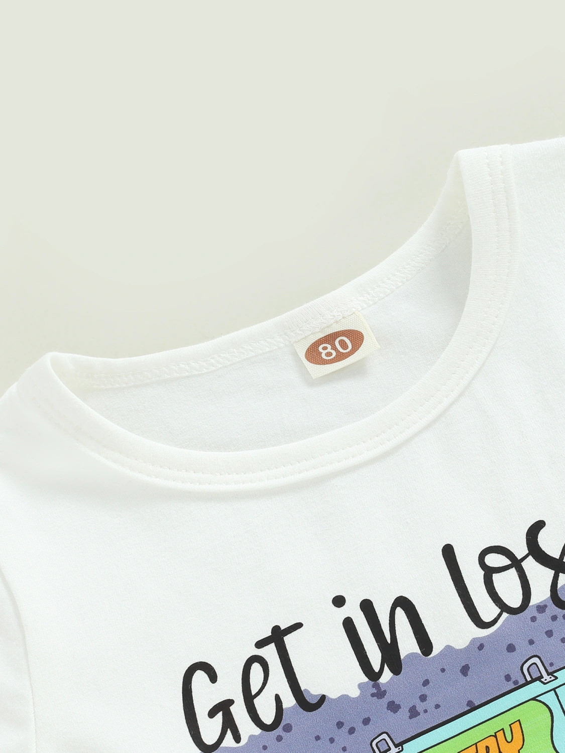 Festival Kids Girls Outfits Car Letter Print T-shirt and Flare Pants