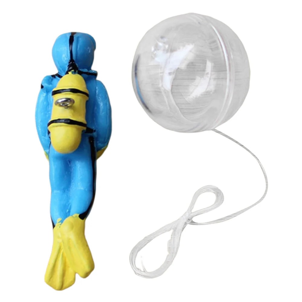 Floating Fish Tank Decorations, Cute Little Diver Aquarium Accessories