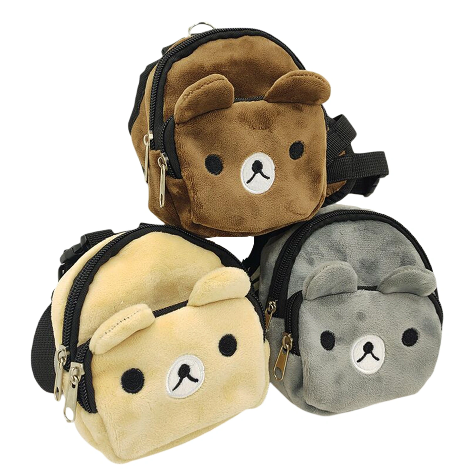 Pet Dog Plush Backpack, Puppy Knapsack Portable Nylon Bag Pack