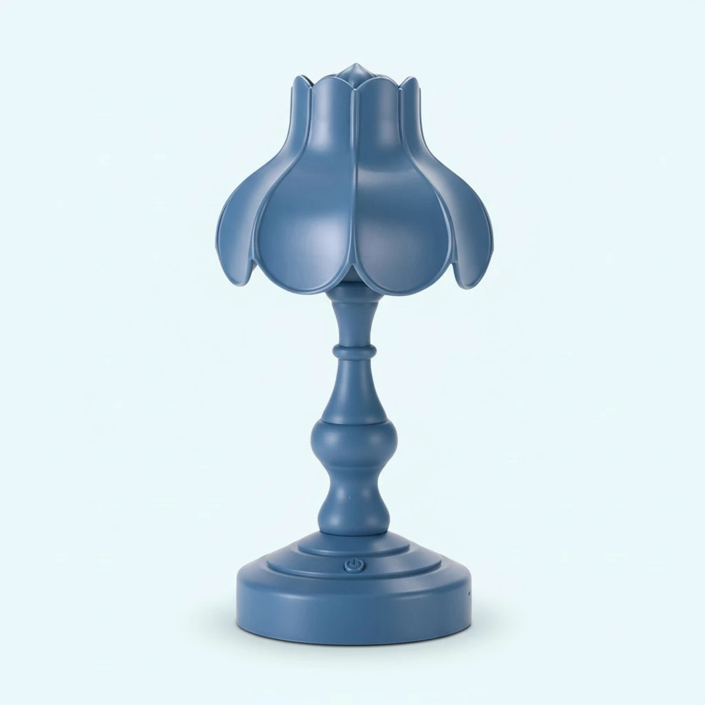 Lotus Table Lamp, USB Rechargeable LED Desk Lamp Reading Light