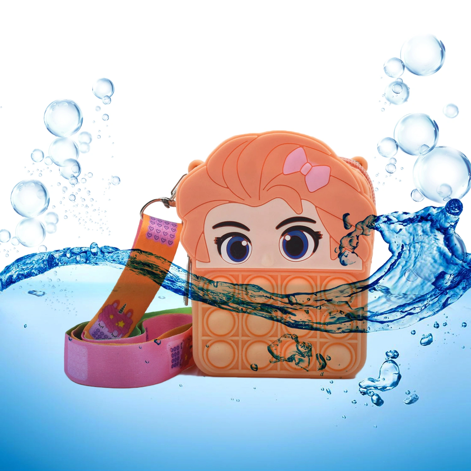 Children Decompression Messenger Bag, Cartoon Bubble Toy Change Purse 