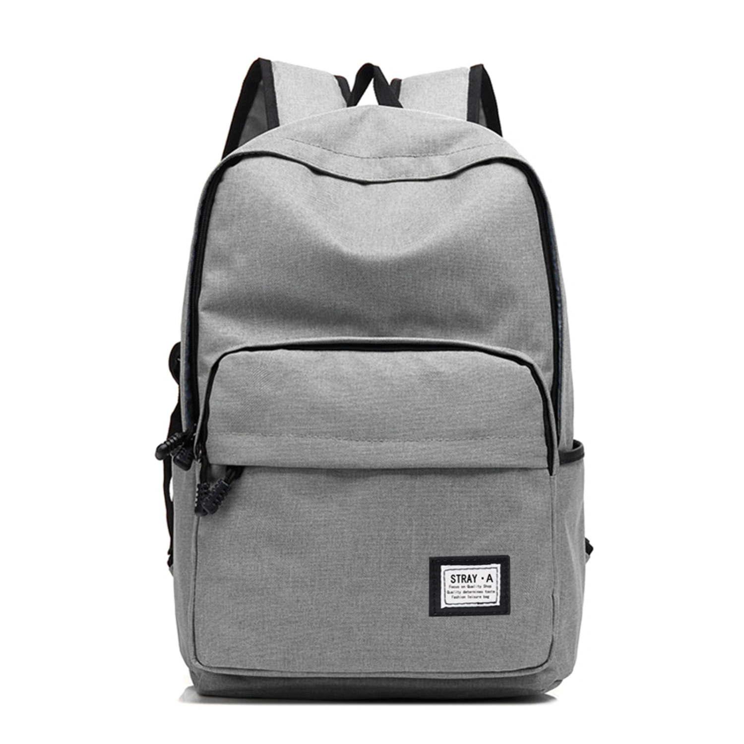 Casual Backpack, Letter Printed Patch Anti-Theft Lightweight Bookbag