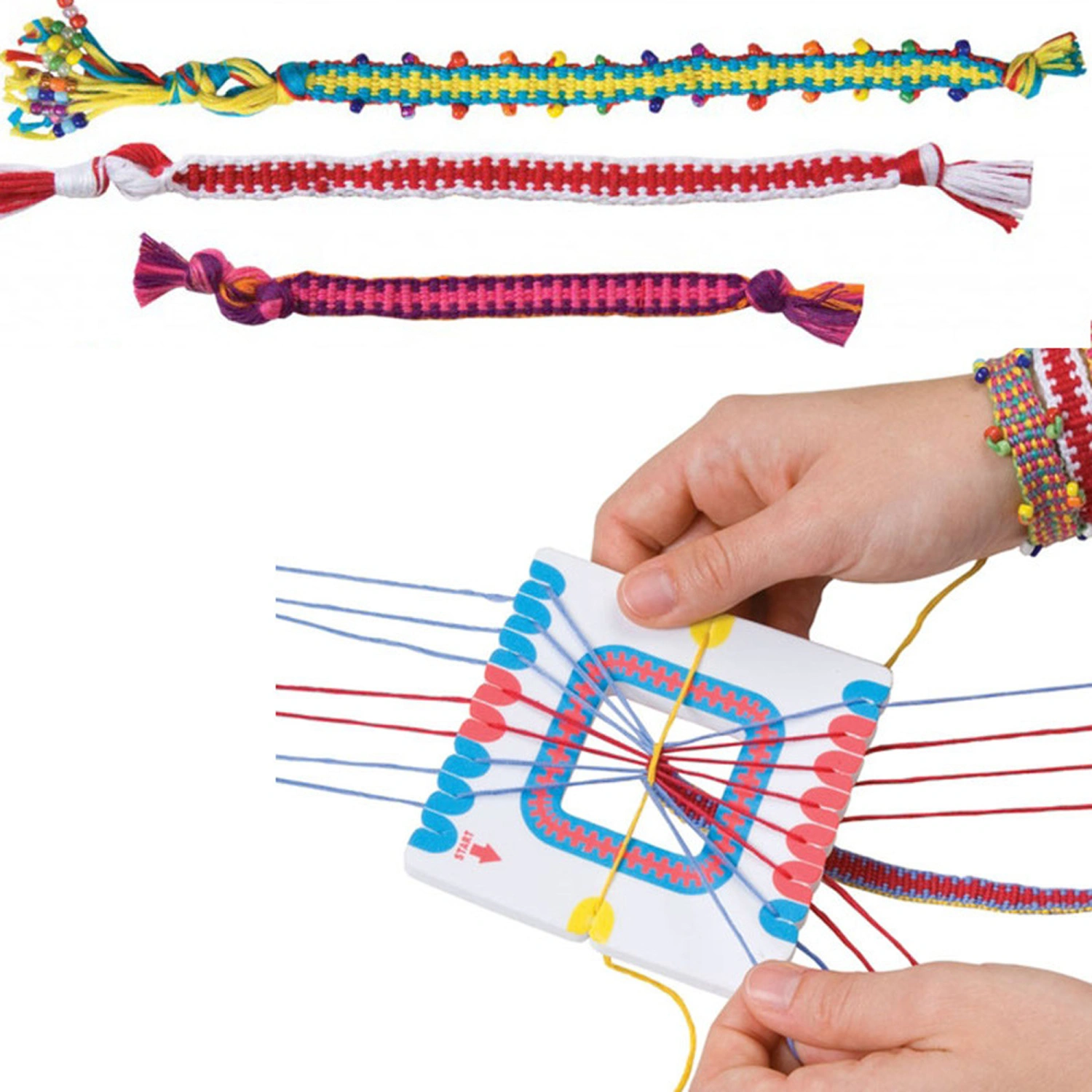Friendship Bracelet Making Kit for Girls, DIY Jewelry Set for Kids