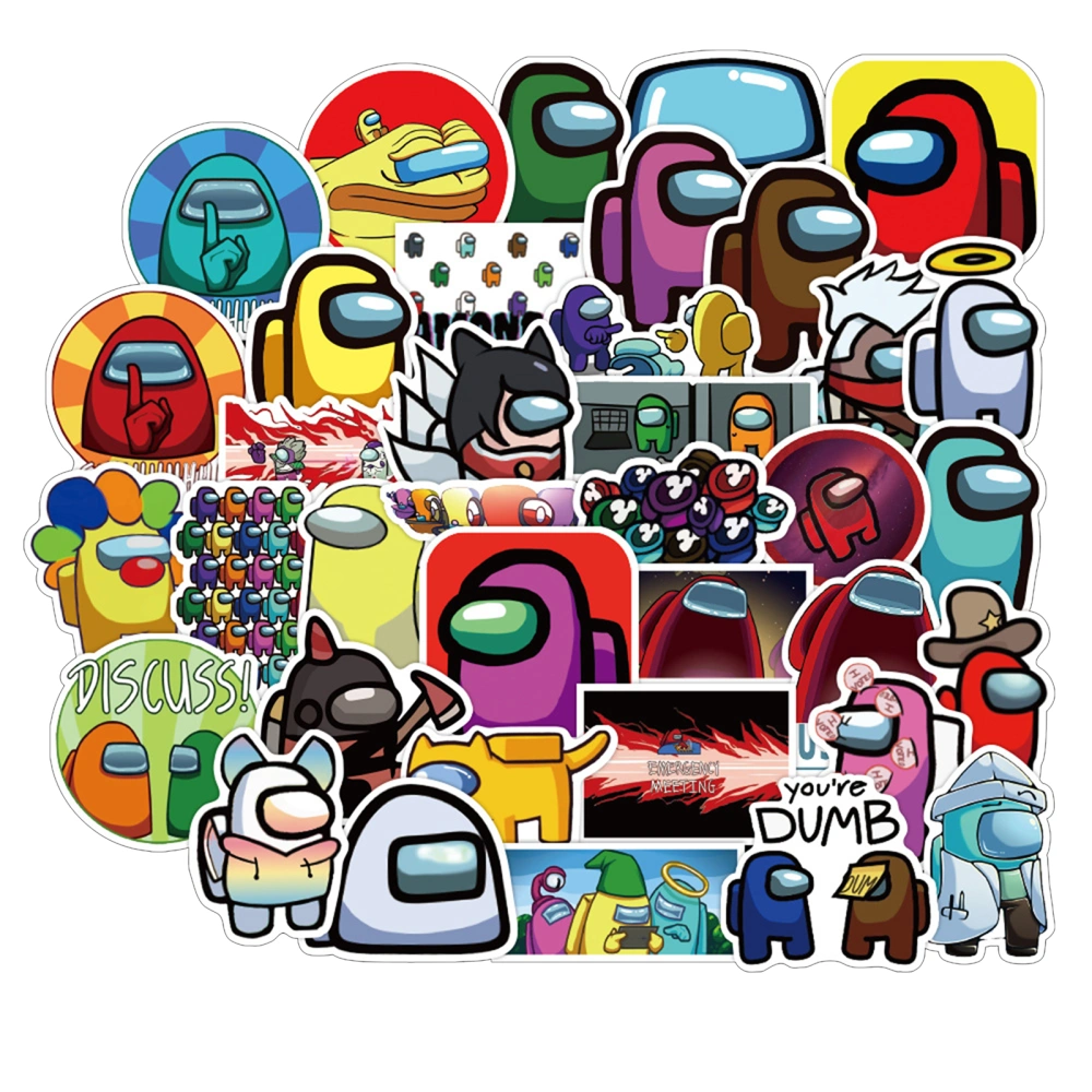 Vinyl Stickers Pack Popular Cartoon Game Decals for Water Bottle, Phone Case