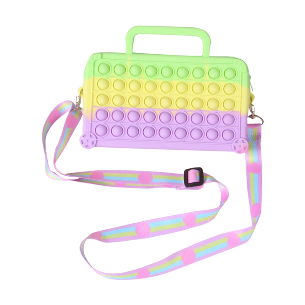 Push Bubble Crossbody Bag for Girls Silicone Bubble Fidget Toy Purse 