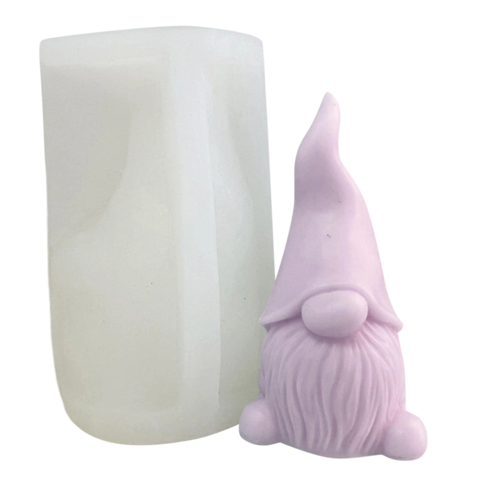 Scented Candle Mold Gnome Santa Claus Shape Silicone Mold for Wax Soap