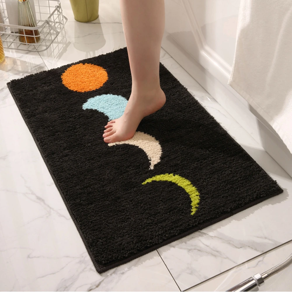 Floor Mats Flocking Bedroom Living Room Carpet Simple Bathroom Mat