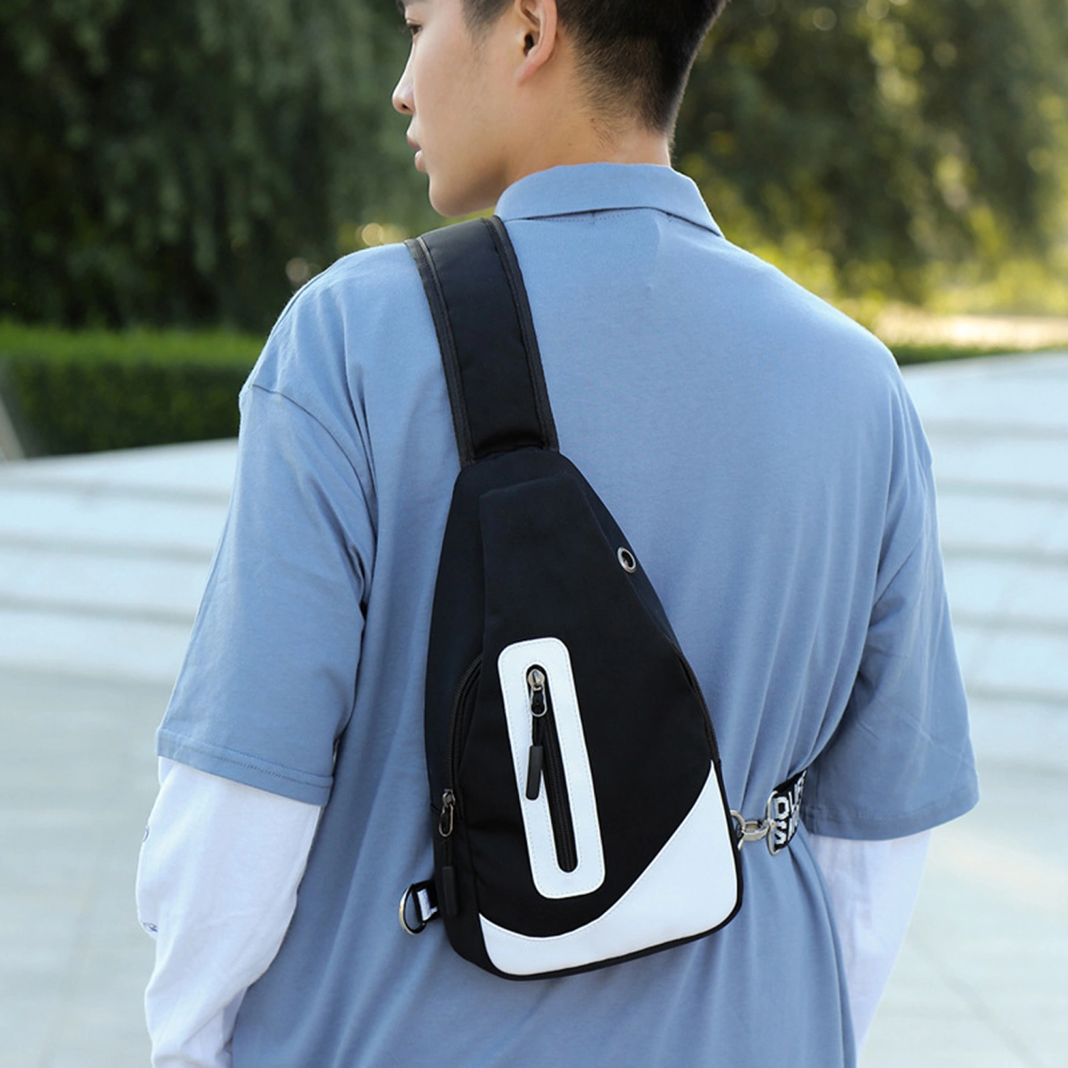 Sling Backpack for Men, Outdoor Chest Bag Waterproof Crossbody Purse 