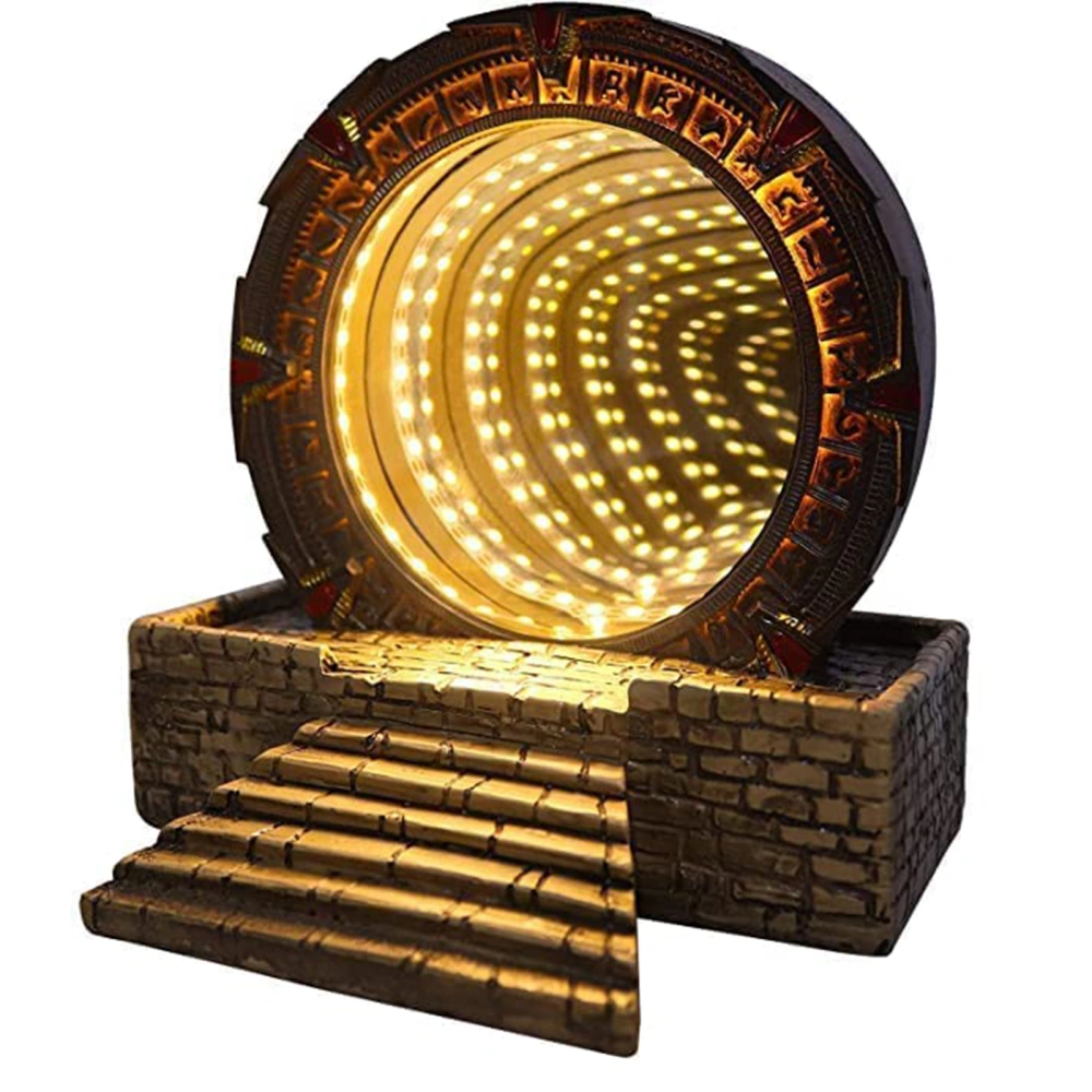 Stargate Ornament Time Tunnel Lighting Mirror Model Decoration