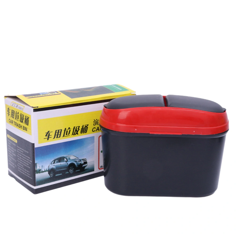 Car Trash Can with Lid Mini Auto Dustbin Universal Car Garbage Bin