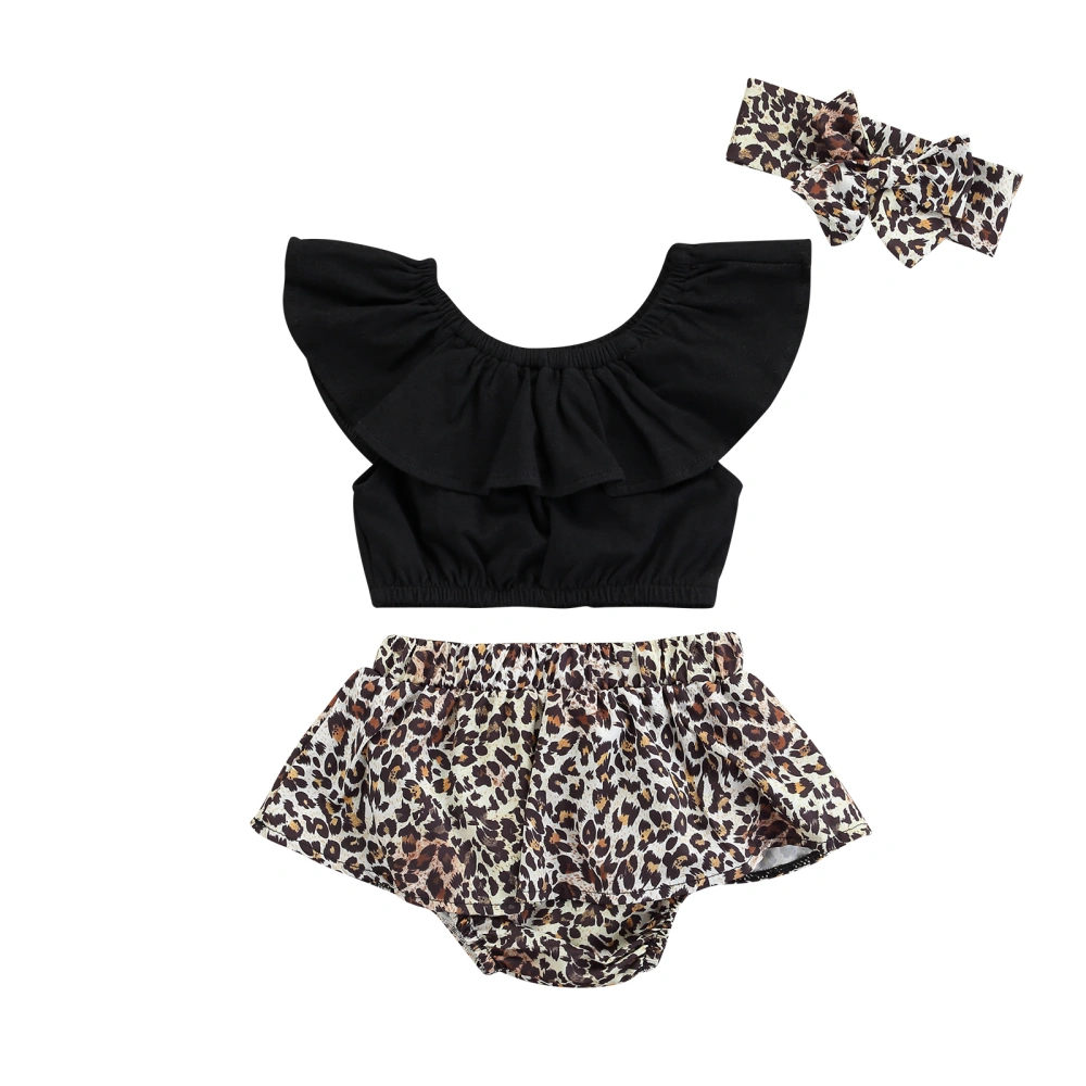 Baby Girl Summer Outfits, Ruffle Crop Tops + Tutu Bloomers + Headband