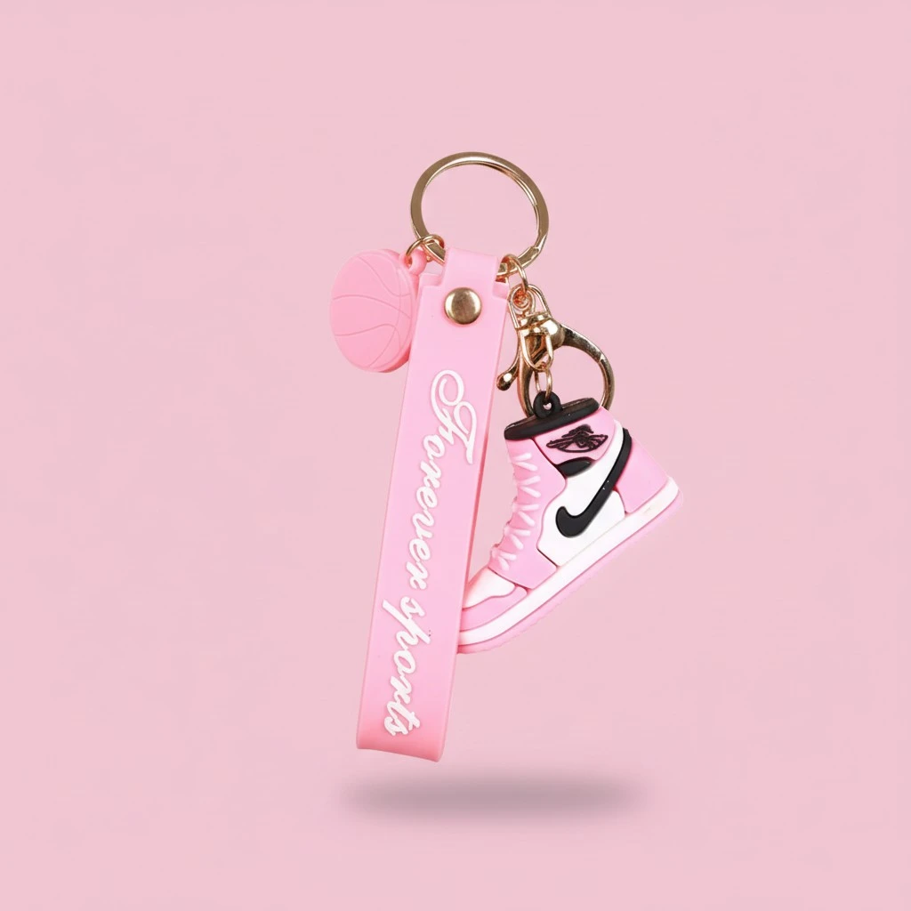 Shoe Keychains, Cute Basketball Letters Hanging Pendant Keyring Gift