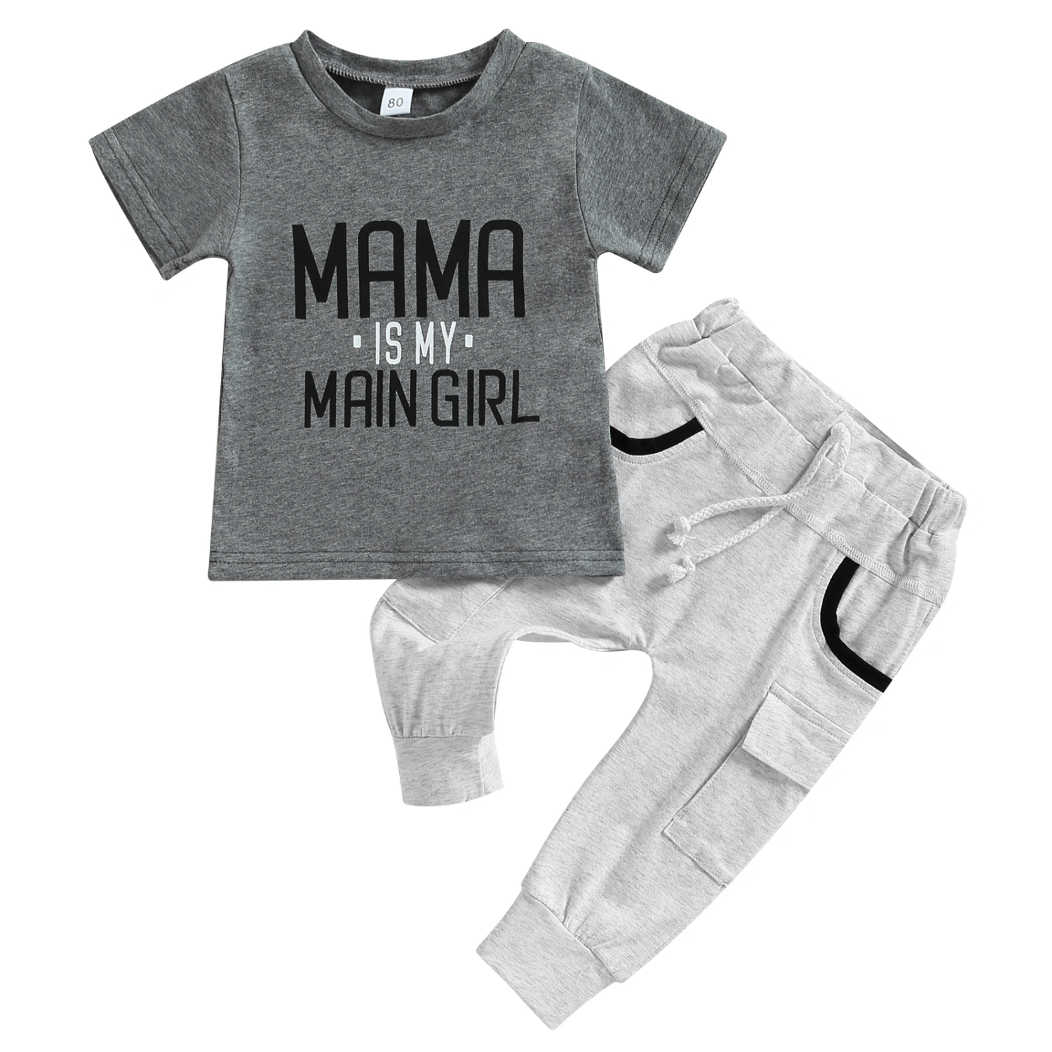Toddler Kids Boys Clothes Set Letter Print T-Shirts Long Pants Set