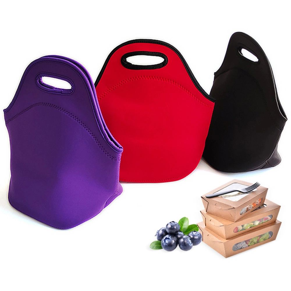 Lunch Bag, Solid Color Large Capacity Thermal Bag Storage Bag