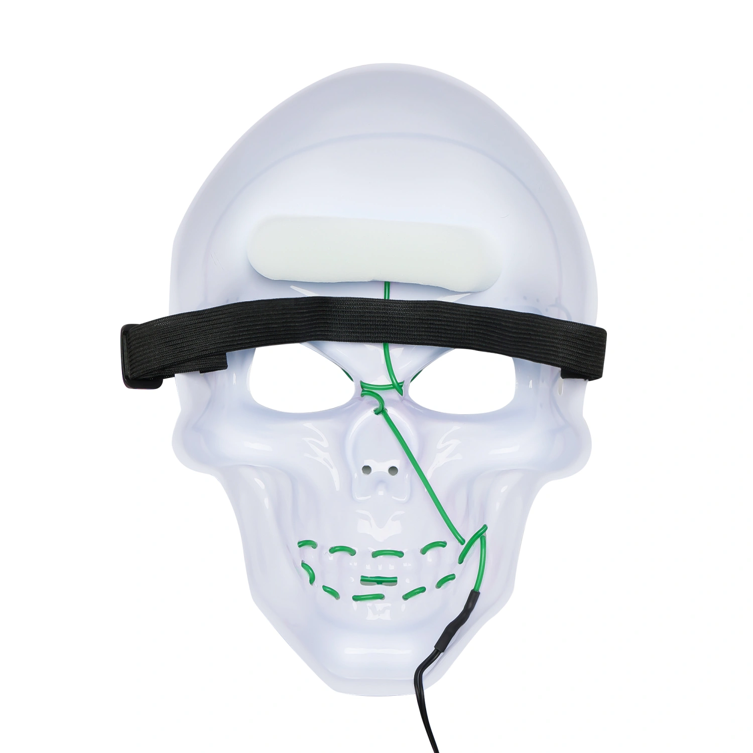 LED Skull Head Cover, Halloween Light Up LED Skull Full Face Facewear