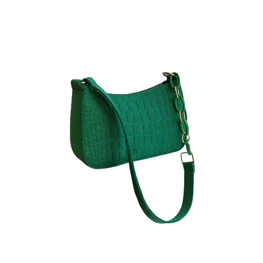 Women Leather Bag Solid Color Shoulder Square Shaped Adult Bag 